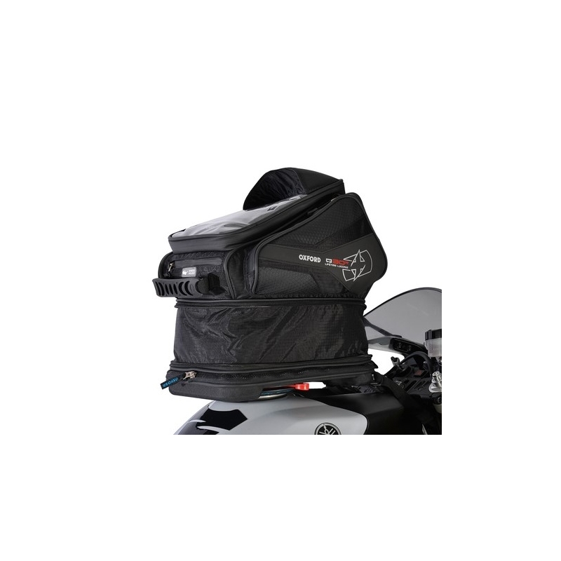 Tankbag motorkerékpárhoz Oxford Q15R QR fekete 15 l eladó