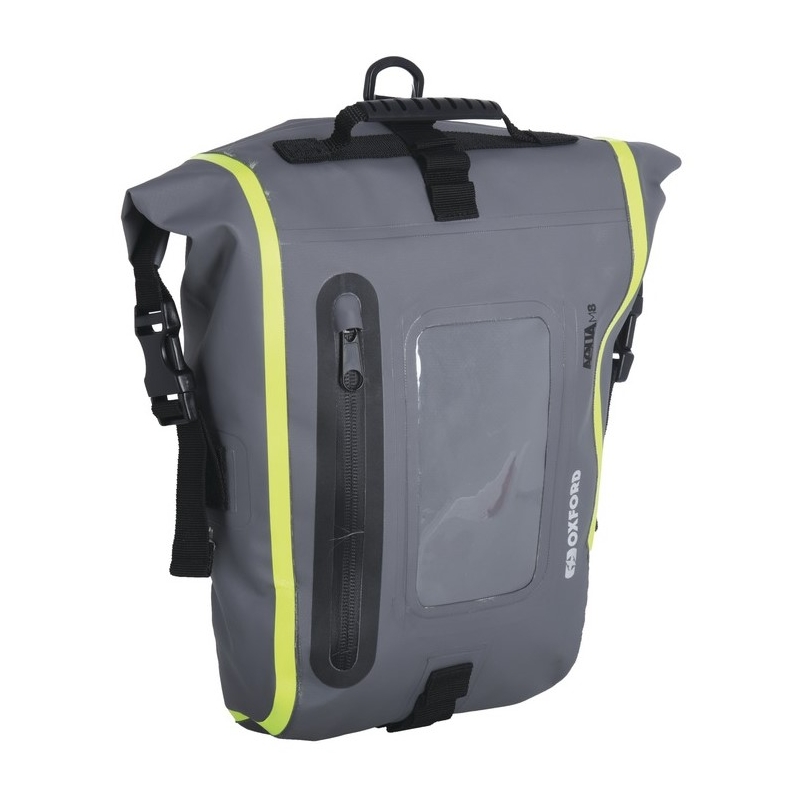 Tartálytáska motorkerékpárhoz Oxford Aqua M8 fekete-szürke-fluo sárga kiárusítás