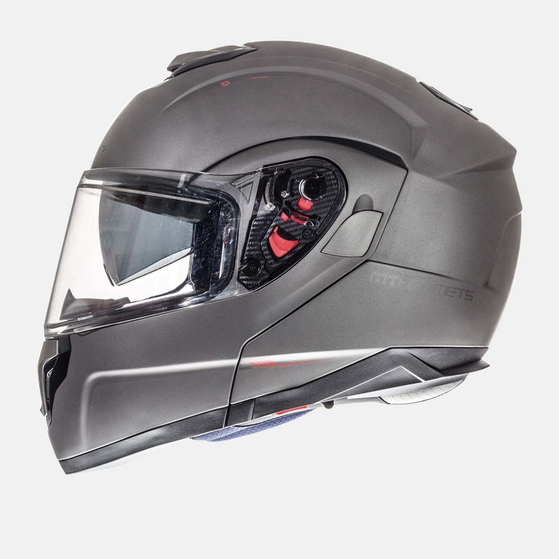 Összecsukható sisak motorkerékpárhoz MT Atom titán - II.class