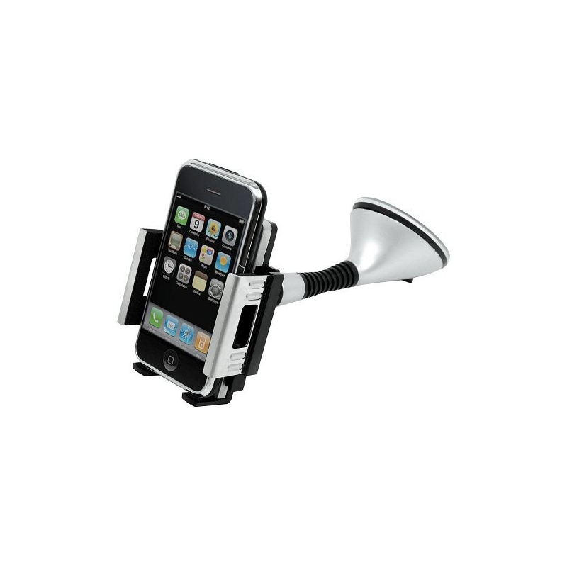 Telefon / GPS tartó tapadókoronghoz SILVER