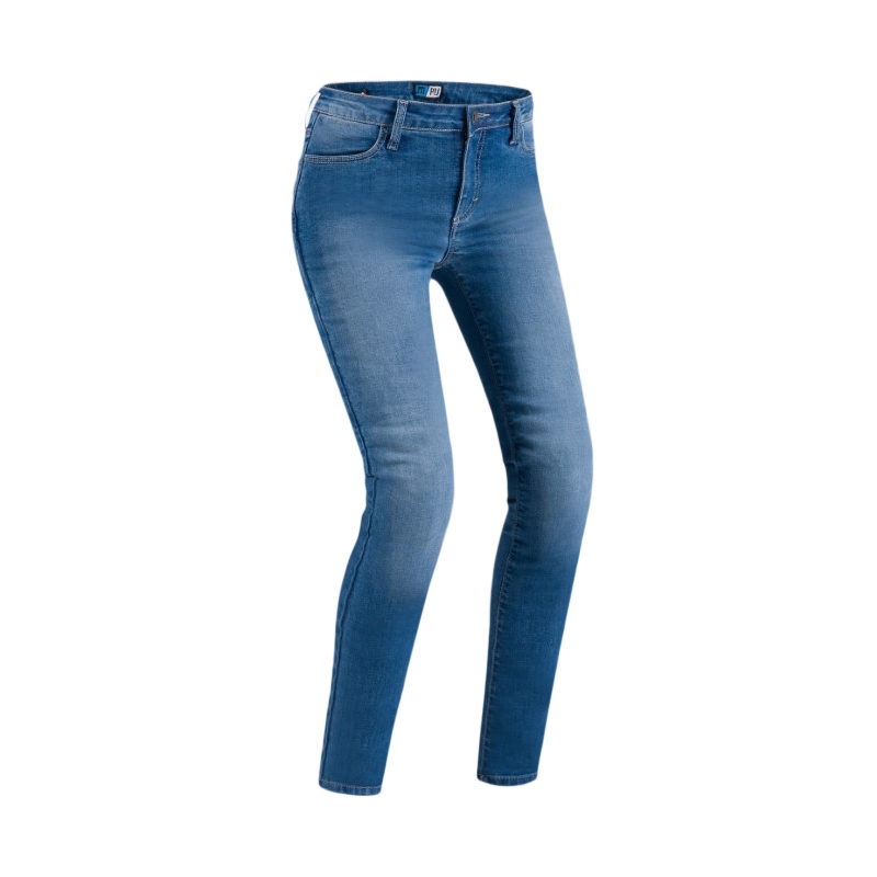 Női motoros farmer PMJ Skinny kék akció kiárusítás