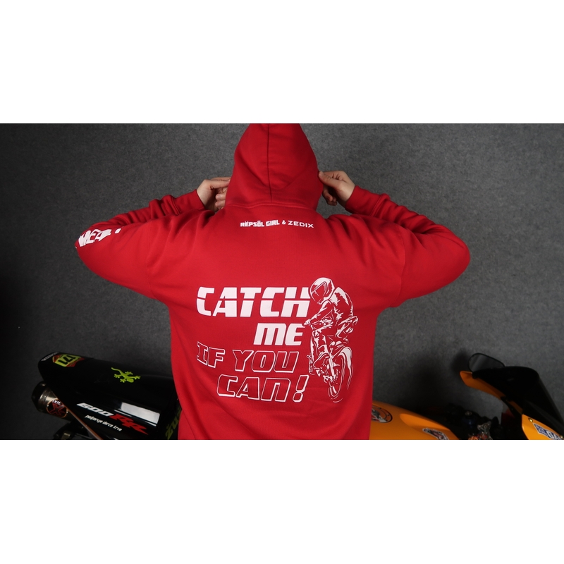 Catch me if you can férfi pulóver piros