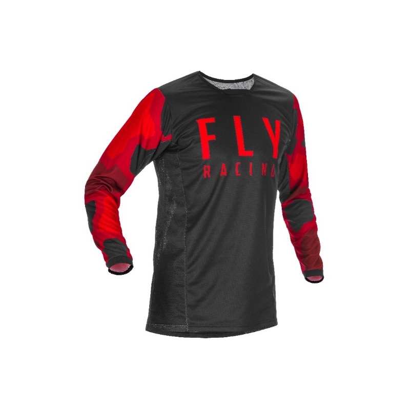 Motocross Jersey FLY Racing Kinetic K221 2021 piros-fekete