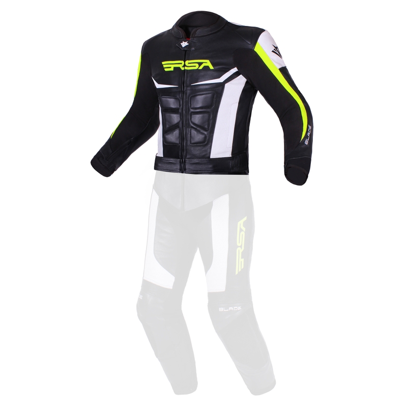 Férfi kabát RSA Blade fekete-fehér-neon sárga kiárusítás