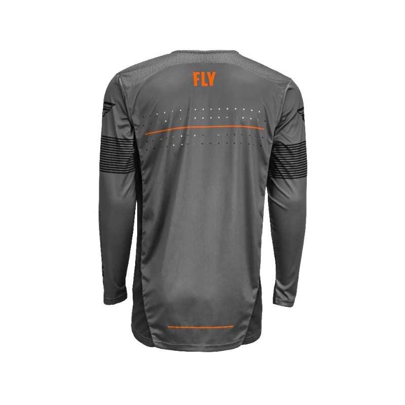 MOTOCROSS JERSEY FLY Racing Lite 2021 szürke-narancs-fekete