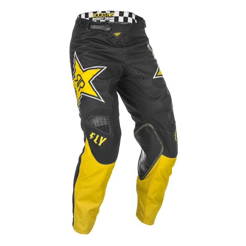 Motocross Pants FLY Racing Kinetic Rockstar 2021 sárga-fekete
