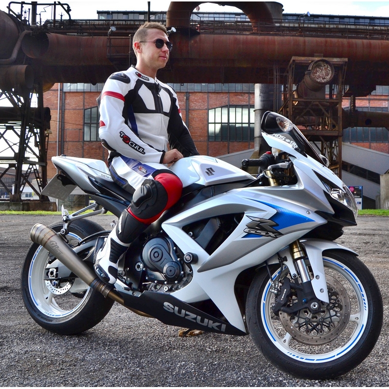 Férfi kabát Tschul 580 fehér-piros-kék-fekete - II.class