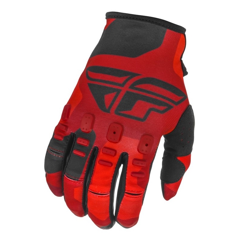 Motocross kesztyű FLY Racing Kinetic K221 piros-fekete
