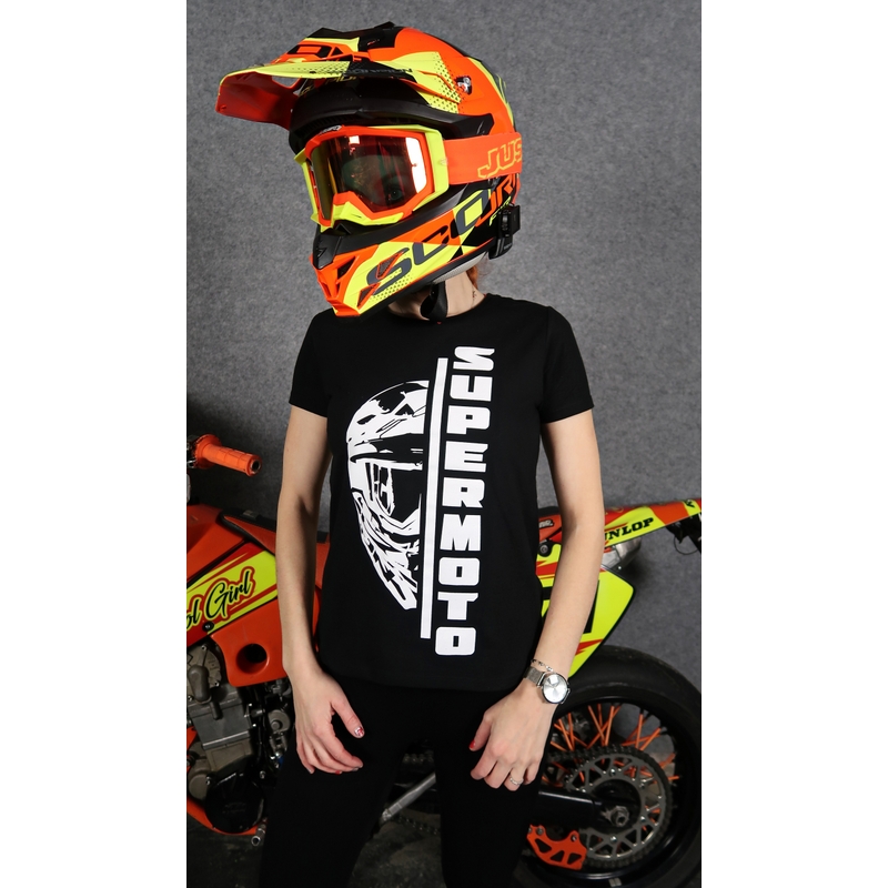 Női póló SUPERMOTO fekete