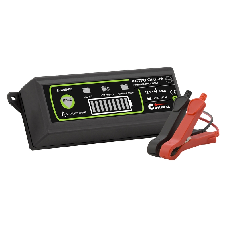 Akkumulátortöltő 12V 4A PB/GEL/AGM/LiFePO4