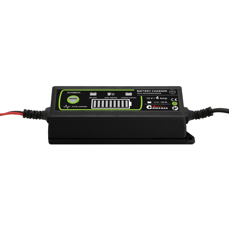 Akkumulátortöltő 12V 4A PB/GEL/AGM/LiFePO4