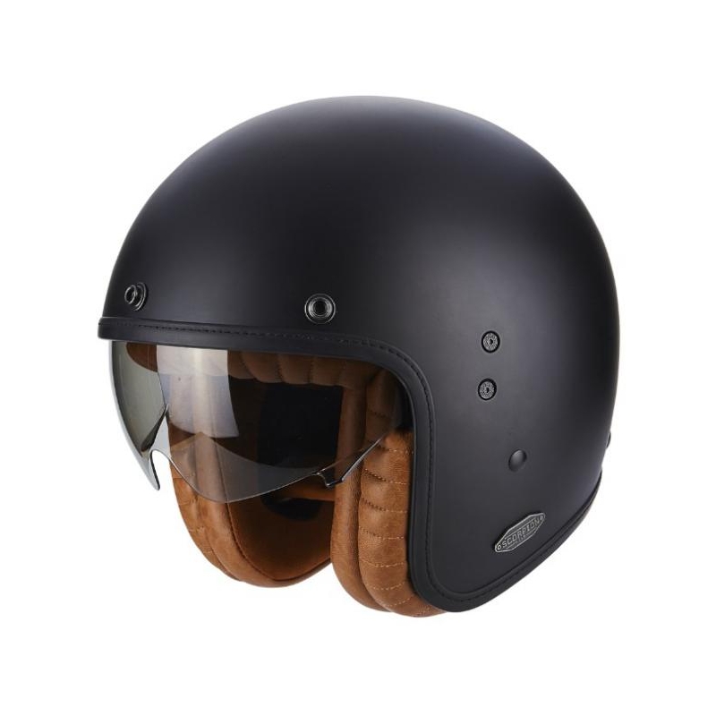 Scorpion Belfast Luxe nyitott motoros sisak fekete kiárusítás