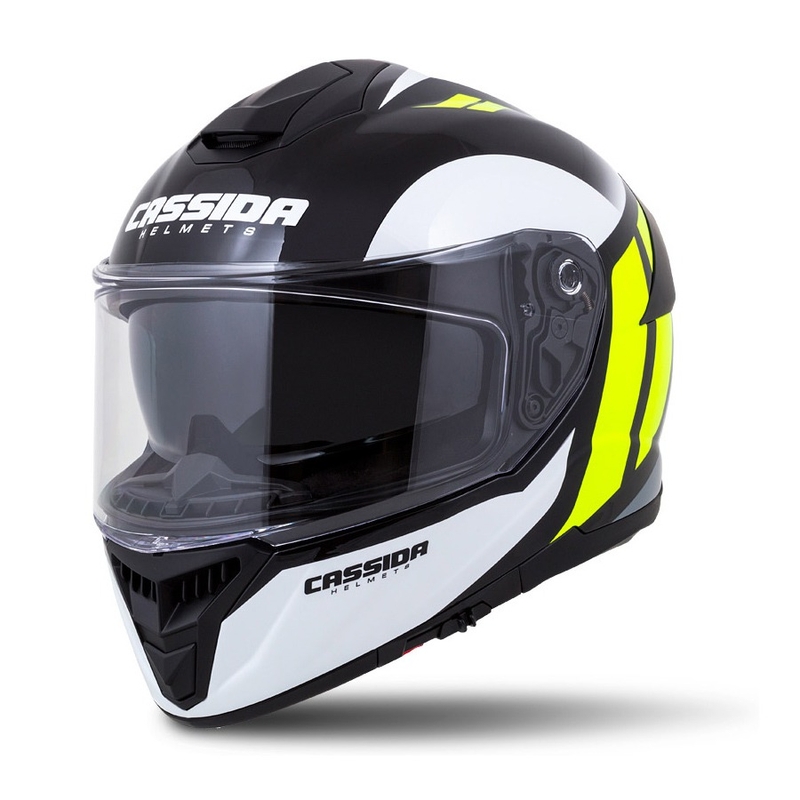Integrált sisak Cassida Integral GT 2.0 Ikon Fekete-Fehér-Szürke-Fluo Sárga