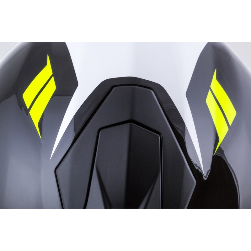 Integrált sisak Cassida Integral GT 2.0 Ikon Fekete-Fehér-Szürke-Fluo Sárga