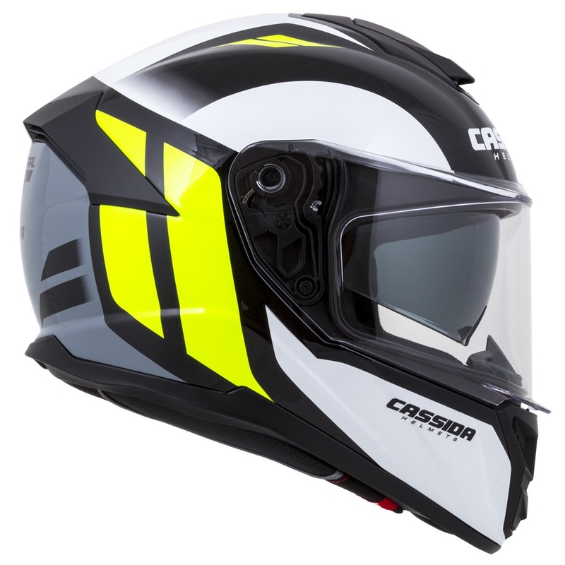 Integrált sisak Cassida Integral GT 2.0 Ikon Fekete-Fehér-Szürke-Fluo Sárga