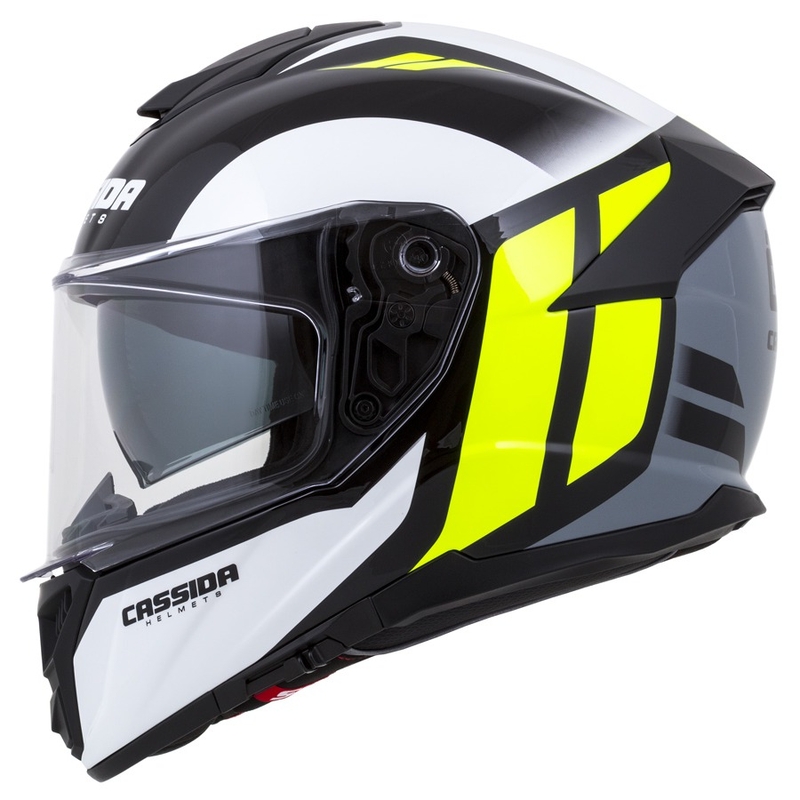 Integrált sisak Cassida Integral GT 2.0 Ikon Fekete-Fehér-Szürke-Fluo Sárga