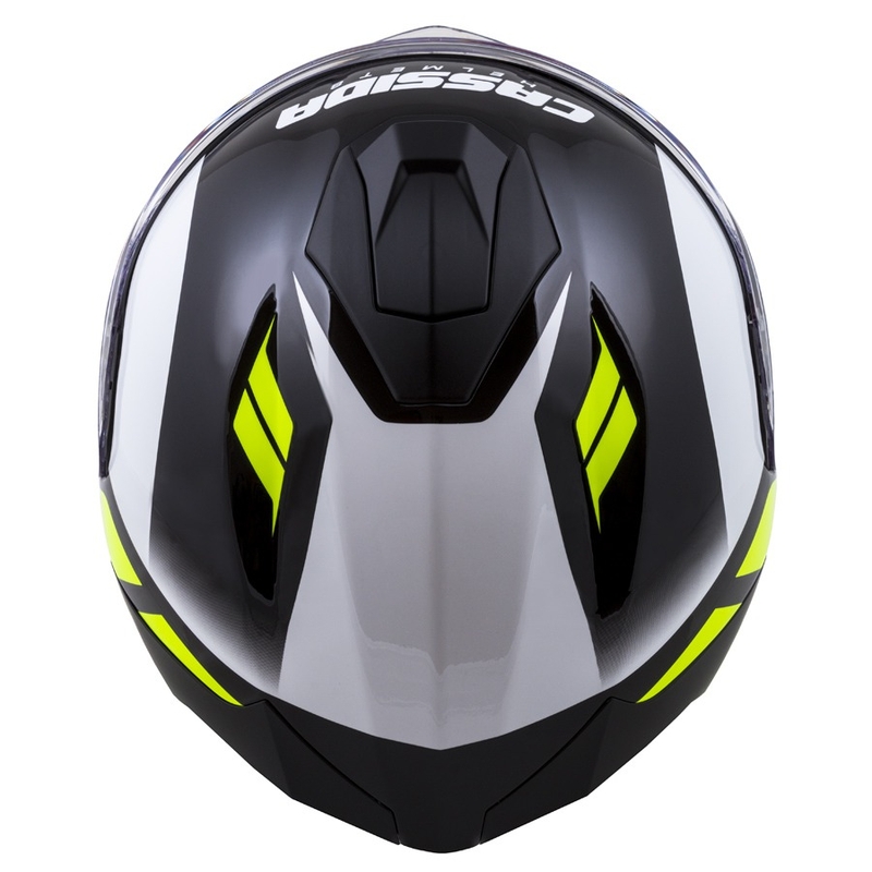 Integrált sisak Cassida Integral GT 2.0 Ikon Fekete-Fehér-Szürke-Fluo Sárga