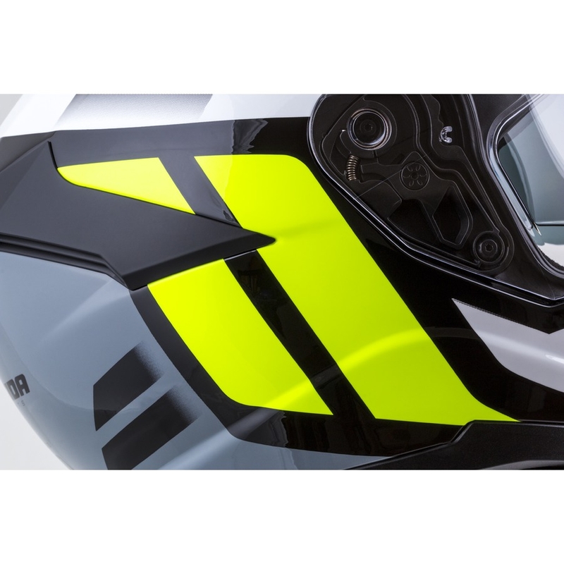 Integrált sisak Cassida Integral GT 2.0 Ikon Fekete-Fehér-Szürke-Fluo Sárga