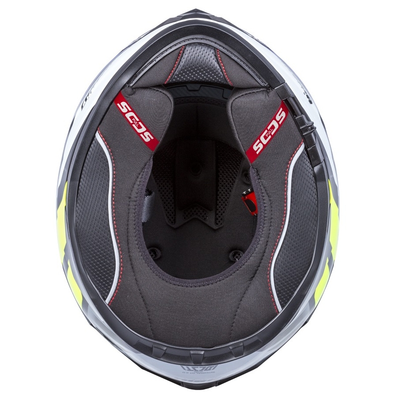 Integrált sisak Cassida Integral GT 2.0 Ikon Fekete-Fehér-Szürke-Fluo Sárga