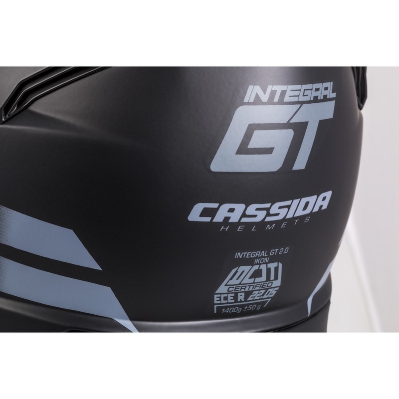 Zárt sisak Cassida Integral GT 2.0 Ikon fekete-szürke kiárusítás