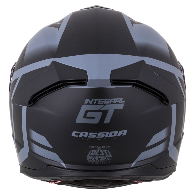 Zárt sisak Cassida Integral GT 2.0 Ikon fekete-szürke kiárusítás