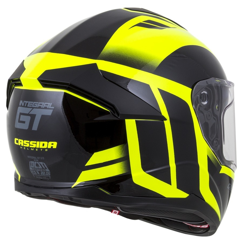 Integrált sisak Cassida Integral GT 2.0 Ikon fekete-fluo sárga