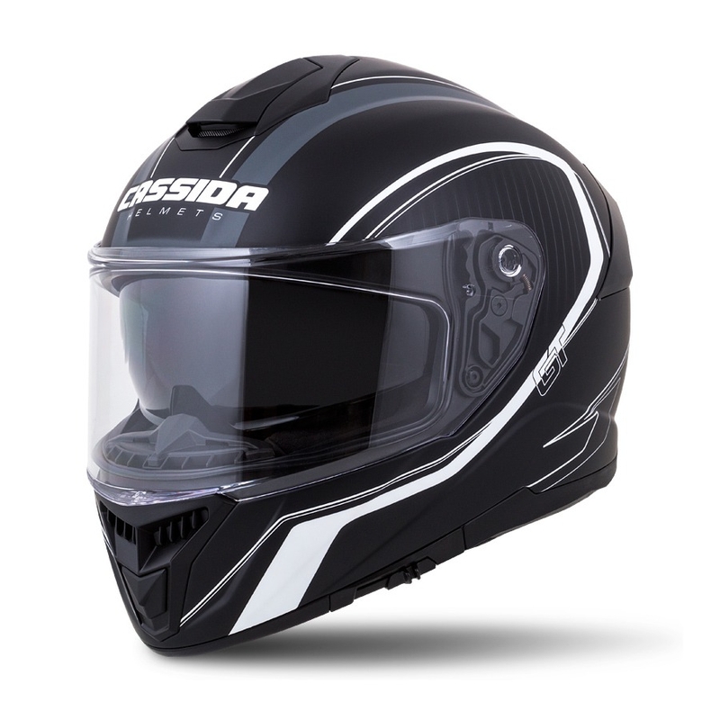 Zárt sisak Cassida Integral GT 2.0 Reptyl fekete-fehér kiárusítás