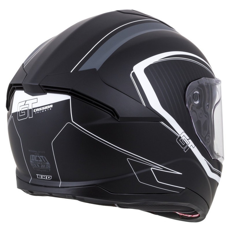 Zárt sisak Cassida Integral GT 2.0 Reptyl fekete-fehér kiárusítás