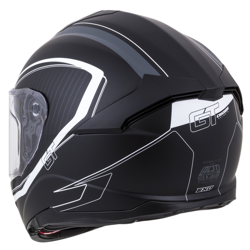 Zárt sisak Cassida Integral GT 2.0 Reptyl fekete-fehér kiárusítás