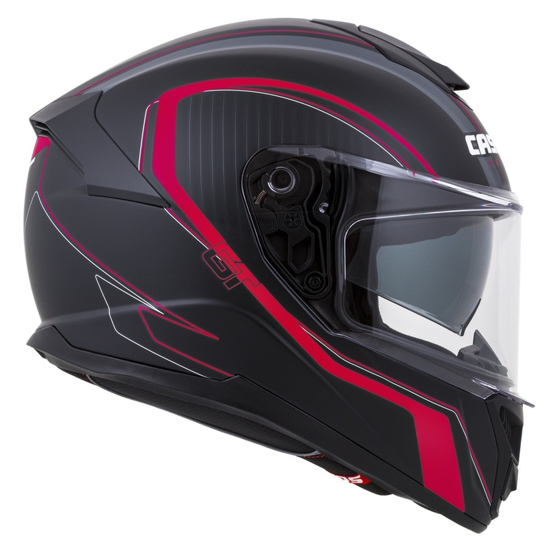 Integrált sisak Cassida Integral GT 2.0 Reptyl fekete-szürke-fluo piros