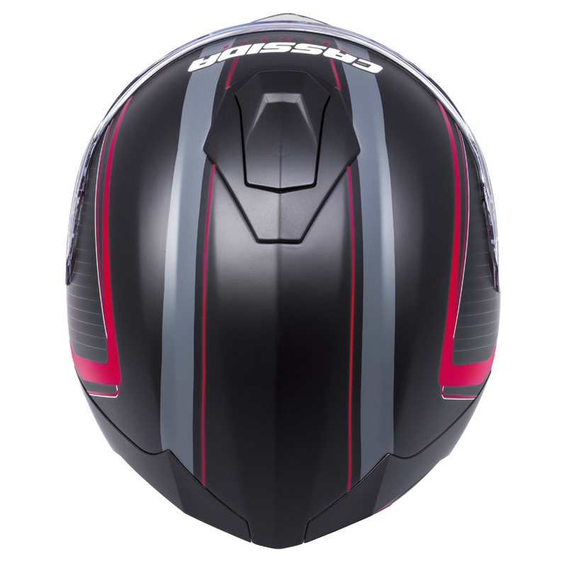 Integrált sisak Cassida Integral GT 2.0 Reptyl fekete-szürke-fluo piros