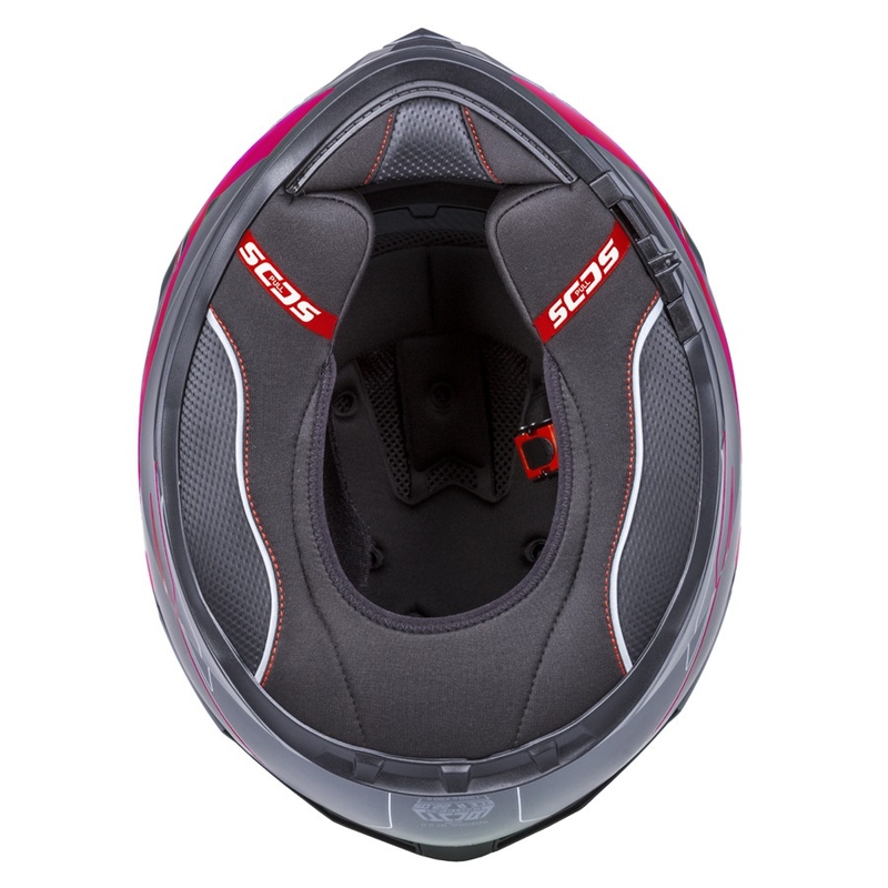 Integrált sisak Cassida Integral GT 2.0 Reptyl fekete-szürke-fluo piros
