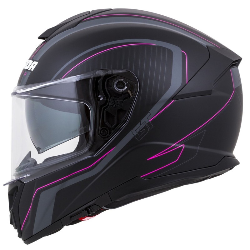 Integrált sisak Cassida Integral GT 2.0 Reptyl fekete-szürke-rózsaszín
