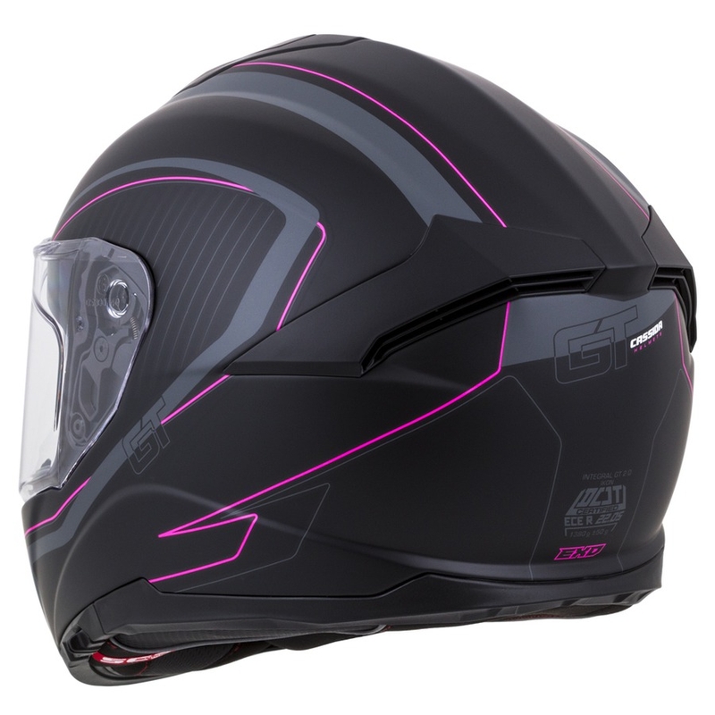 Integrált sisak Cassida Integral GT 2.0 Reptyl fekete-szürke-rózsaszín