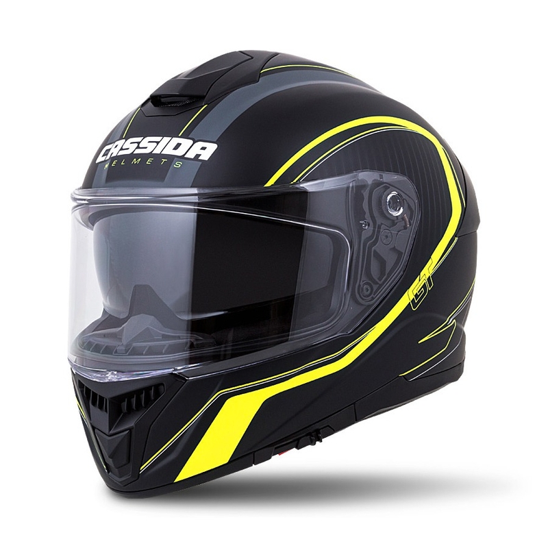 Integrált sisak Cassida Integral GT 2.0 Reptyl fekete-szürke-fluo sárga eladó