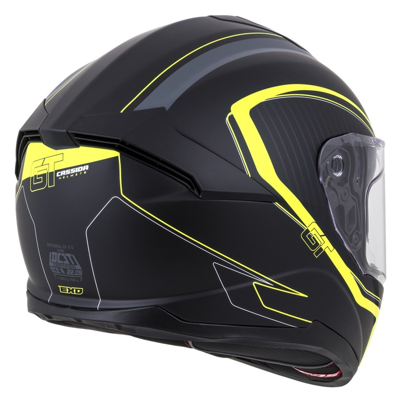 Integrált sisak Cassida Integral GT 2.0 Reptyl fekete-szürke-fluo sárga eladó