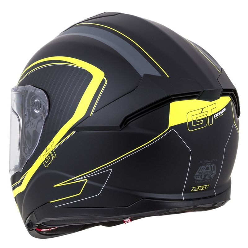Integrált sisak Cassida Integral GT 2.0 Reptyl fekete-szürke-fluo sárga eladó