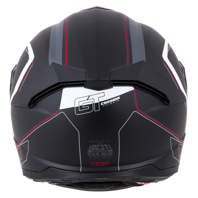 Integrált sisak Cassida Integral GT 2.0 Reptyl fekete-szürke-fehér-piros