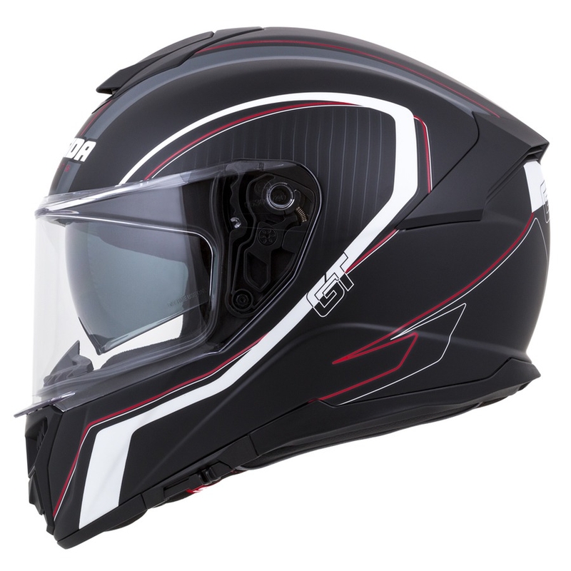 Integrált sisak Cassida Integral GT 2.0 Reptyl fekete-szürke-fehér-piros
