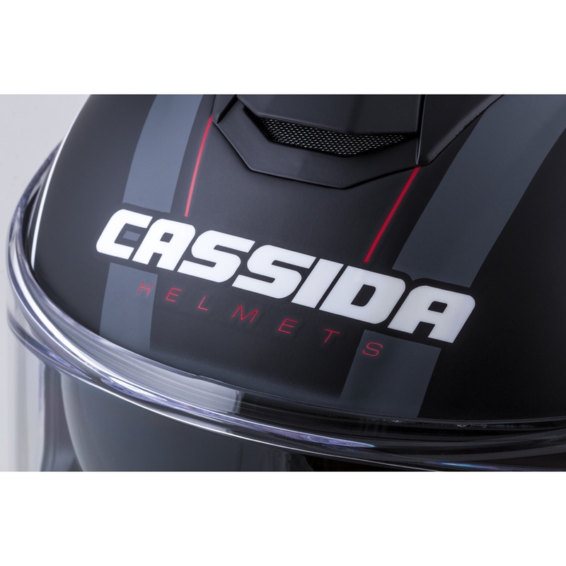 Integrált sisak Cassida Integral GT 2.0 Reptyl fekete-szürke-fehér-piros