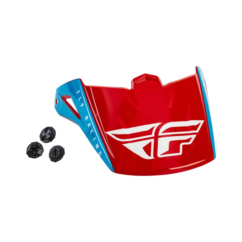 Sisakos védő FLY Racing Kinetic Egyenes piros-fehér-kék