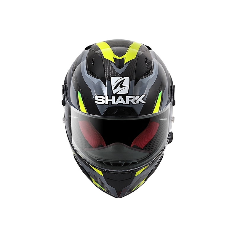Integrált sisak SHARK RACE R-PRO CARBON Aspy szürke-fluo sárga