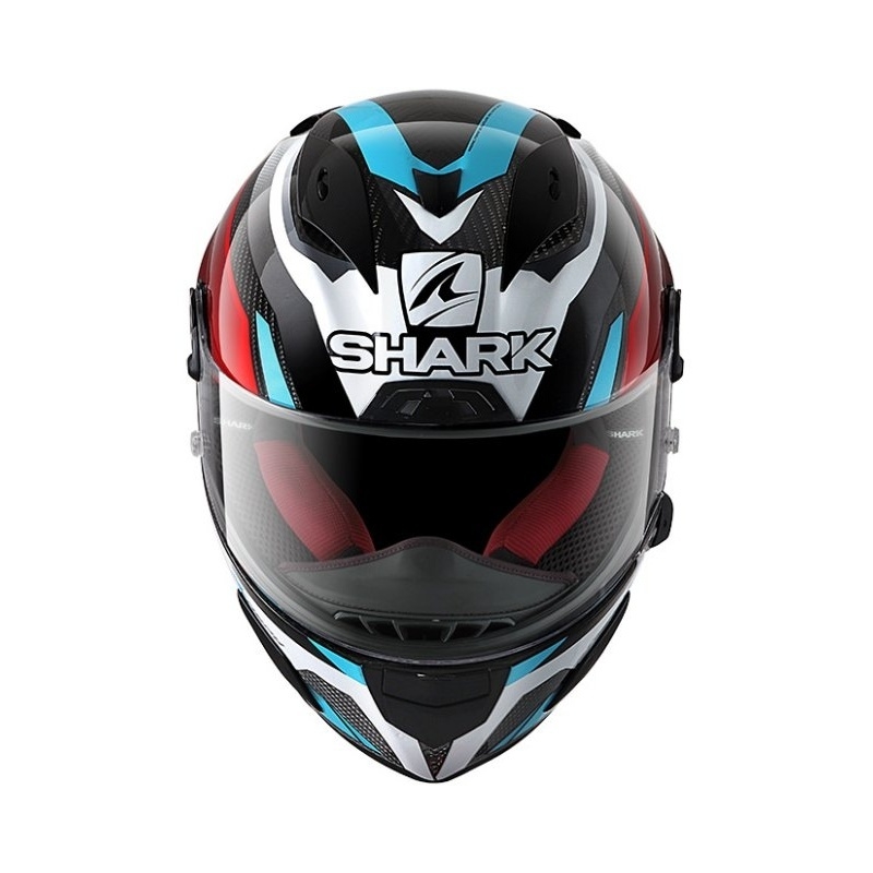 Integrált sisak SHARK RACE R-PRO CARBON Aspy szürke-kék-piros