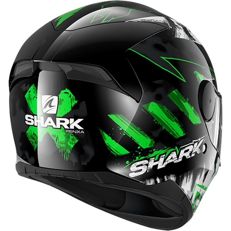 Zárt sisak SHARK D-SKWAL 2 Penxa fekete-fehér-neon zöld kiárusítás