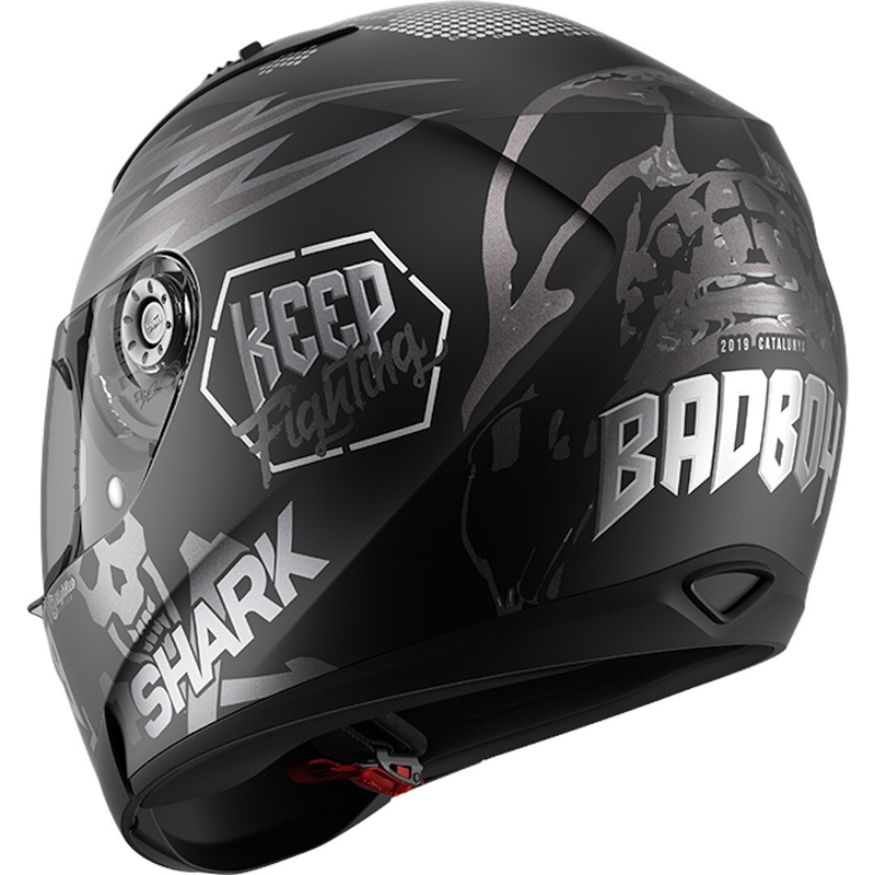 Integrált sisak SHARK RIDILL 1.2 Katalán Bad Boy fekete-szürke