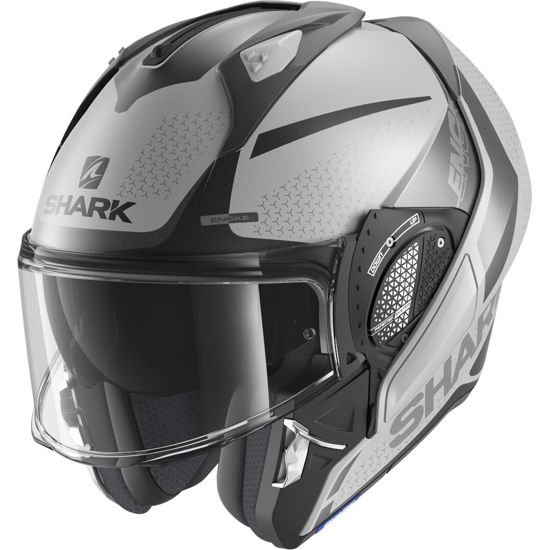 Flip sisak SHARK EVO-GT Encke szürke-fekete kiárusítás