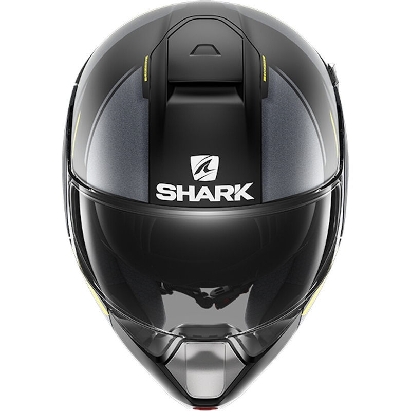 Billenő sisak SHARK EVOJET Vyda fekete-szürke-sárga