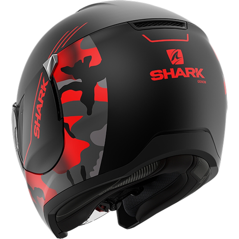 Shark CITYCRUISER Genome Nyitott sisak Fekete-Piros kiárusítás