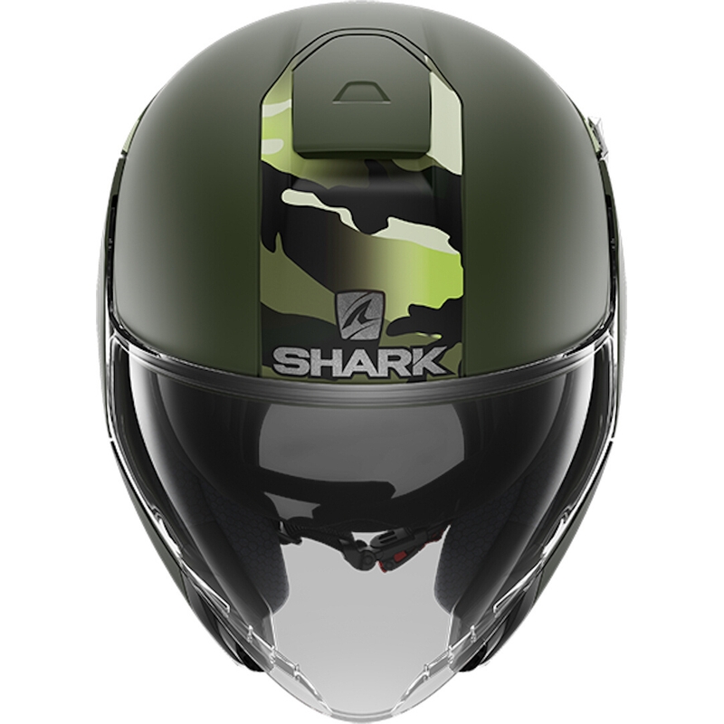 Nyitott sisak SHARK CITYCRUISER Genome zöld