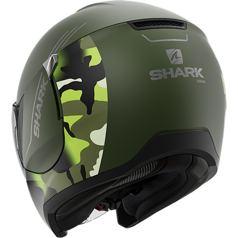 Nyitott sisak SHARK CITYCRUISER Genome zöld